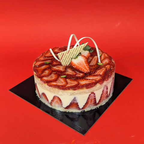 Strawberry Fraisier Cake